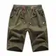 JustSun Sport Shorts Herren Kurze Hose Sommer beiläufig Baumwolle Elastische Taille Gym Sweat Shorts Armeegrün Medium