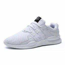 Laufschuhe Herren Damen Sportschuhe Straßenlaufschuhe Sneaker Joggingschuhe Turnschuhe Walkingschuhe Traillauf Fitness Schuhe , 43 EU , Weiß