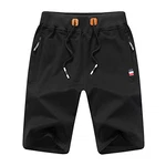 JustSun Sport Shorts Herren Kurze Hose Sommer Schwarz