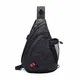 FANDARE Brusttasche Sling Rucksack Schultertasche mit USB Chest Bag Crossbody Umhängetasche Sporttasche für Herren Damen Junge Mädchen Reise Crossover Daypack Wandern Bergsteigen Polyester Schwarz