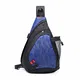 FANDARE Leicht Brusttasche Sling Rucksack Schultertasche mit USB Chest Bag Crossbody Umhängetasche Sporttasche für Herren Damen Junge Mädchen Reise Crossover Daypack Wandern Bergsteigen Polyester Blau