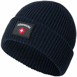Ronce Knitted Beanie Unisex Herren Damen Navy (0520)