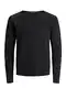 JACK & JONES Herren JJELEO Knit Crew Neck NOOS 12174001, Caviar, M