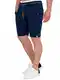 Indicode Herren Sant Cugat Shorts aus Baumwolle & Leinen   Bermuda Männer Sommershorts Navy M