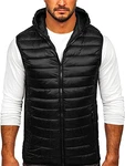 BOLF Herren Weste Bodywarmer Steppweste Funktionsweste Outdoor Freizeit Sport Style [1U1] Schwarz (1U1)