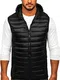 BOLF Herren Weste Bodywarmer Steppweste Daunenweste Funktionsweste Vest Ärmellose Sportweste Kapuzenweste Wärme Freizeit Outdoor Slim Fit Modellauswahl JSTYLE LY36 Schwarz M [1U1]