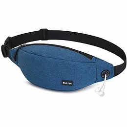 Bauchtasche für Damen und Herren Gürteltasche Schwarz Hüfttasche Outdoor Handytasche Sport Wasserdicht Laufgürtel Geldgürtel für Camping Wandern Fitness Fahrrad Reisen Jagd Groß (Blau)