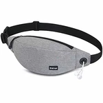 Ridirun Bauchtasche für Damen und Herren Gürteltasche Hüfttasche Outdoor Handytasche Sport Wasserdicht Laufgürtel Geldgürtel für Camping Wandern Fitness Fahrrad Reisen Jagd Schwarz/Grau