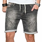 A. Salvarini Herren Sweat Shorts Kurze Hosen [AS-243, AS-241, AS-240] Grau (AS-243)