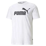 PUMA Herren Ess Logo T-Shirt Puma White/schwarz/wei