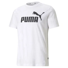 Herren Ess logo te T shirt, White, M EU