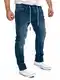 Yazubi Jogger Herren Sweathose in Jeansoptik Baumwoll JoggJeans Haremshose Jogging Jeans Erik, Blau (Feded Blue 174021), W32/L32