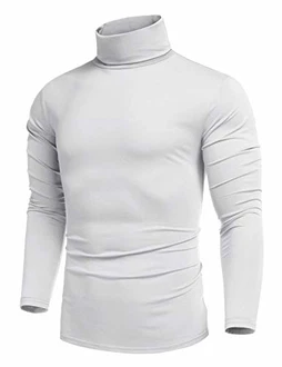 COOFANDY Rollkragenpullover Herren Langarmshirt