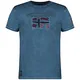 Geographical Norway JOTZ Men – T-Shirt aus Baumwolle für Herren – Logo Druck – Kurzarm – Rundhalsausschnitt Regular Fit Casual Stil (Entenblau, M)