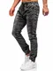 BOLF Herren Jeans Jogger Denim Style Sweathose Jogg Jeans Used Look Jeanspants Destroyed Freizeit Casual Style Slim Fit Narrow Leg RESALSA RB9486DT Schwarz M [6F6]