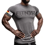 Fitness Method Sport T-Shirt Herren Slim-Fit Shirt Anthrazit/Schwarz