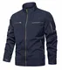 KEFITEVD Softshell Jacke Herren Wasserdicht Atmungsaktiv Herbst Winter Jacke Regenjacke mit Innentasche Arbeitsjacke Männer Blouson Jacke Angeln Kleidung Schwarz M