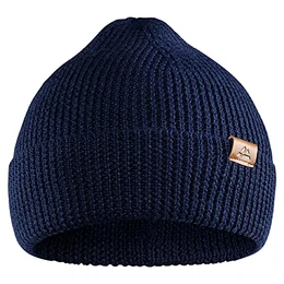 Beanie aus Merinowolle (Blau)
