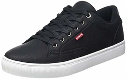Levi''''s Herren COURTRIGHT Sneaker, Regular Black, 43 EU
