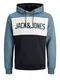 JACK & JONES Male Hoodie Colourblocking Logo MChina Blue