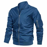 TACVASEN Bomberjacke Herren Übergangsjacke Blau