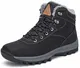 Mishansha Winterschuhe Herren Wasserdicht Winterstiefel Damen Gefüttert Winterboots Schneestiefel Nacht schwarz Gr.43