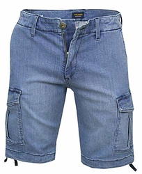 JACK & JONES Herren Cargo Shorts blau