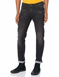 Herren Slim Piers Jeans, 10264-dark stone black den, 32W / 32L