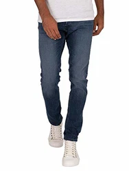 Jack & Jones Slim Fit Jeans Glenn Skinny Tapered JJI Glenn ORIGINAL AM 5-Pocket-Jeans Dunkelblau