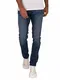 Herren Jack & Jones Slim Fit Jeans Glenn Skinny Tapered JJI Glenn ORIGINAL AM, Farben:Dunkelblau, Größe Jeans:30W / 32L