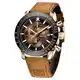 BENYAR herrenuhren Chronograph Analogue Quartz Armbanduhr für männer Lederband Herren Fashion Business Sport Design 30M wasserdicht Elegantes Geschenk für männer