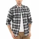 Dubinik® Herren Flanellhemden Hemd Karierte Normale Passform Lange Ärmel Freizeithemd