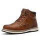 AX BOXING Winterschuhe Herren Warm Gefüttert Wanderstiefel Draussen Schneestiefel Trekkingschuhe Gr.41-46 (43 EU, A056-Braun)