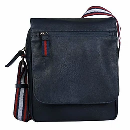 TOM TAILOR - Menswear WARREN Herren Umhängetasche M, dark blue, 24x9x30