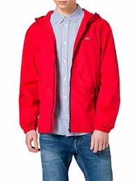 Herren TJM Packable Windbreaker Windjacke, Deep Crimson, M