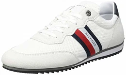 Herren Essential MESH Runner Essentieller Netzläufer, weiß, 43 EU