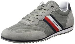Herren Essential MESH Runner Essentieller Netzläufer, Zinngrau, 43 EU