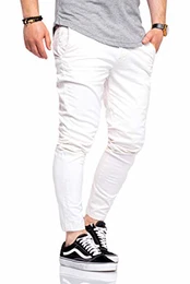 Herren Chino Hose Chinos Herrenhose JJ Slim Fit (W32 L32, Cloud Dancer)
