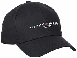 Tommy Hilfiger Herren TH Established Cap Hut, Schwarz, Einheitsgröße