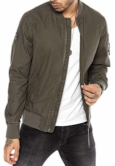 Redbridge Herren Jacke Übergangsjacke Bomberjacke Collegejacke Basic Khaki Redbridge Herren Jacke Übergangsjacke Bomberjacke Collegejacke Basic Khaki
