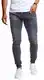 Leif Nelson Herren Jeans Hose Slim Fit Denim Blaue graue Lange Jeanshose für Männer Coole Jungen weiße Stretch Freizeithose Graue Cargo Chino Sommer Winter Basic LN9170 Grau W32/L32