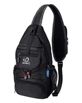 WATERFLY Brusttasche Sling Bag Schwarz