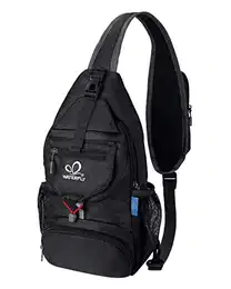 Brusttasche Sling Bag Klein: Faltbarer Herr Crossbody Bodybag Crossbag Slingbag Crossover Single Chest Rucksack Schultertasche Schulterrucksack Cross Body Herren Damen Reisen Wandern