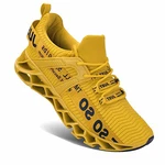 Wonesion Herren Fitness Laufschuhe Atmungsaktiv Rutschfeste Mode Sneaker Sportschuhe Gelb