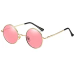 Kennifer Klassische Runde Polarisierte UV400-Schutz Sonnenbrille Lennon Stil 
