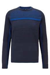 Herren Remi Strickpullover aus Bio-Baumwolle mit Block-Strukturen