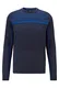 BOSS Herren Remi Strickpullover aus Bio-Baumwolle mit Block-Strukturen