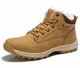 ARRIGO BELLO Winterschuhe Herren Winterstiefel Damen Schneestiefel Warm Gefütterte Stiefelette Outdoor Boots Arbeitsschuhe Arbeitsstiefel Winter Wandern Arbeiten 36-46 (Kamel, Numeric_43)
