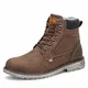 Mishansha Herren Stiefel Warm Gefütterte Schneestiefel Wanderschuhe Wasserdicht rutschfeste Winter Boots für Outdoor Braun 43