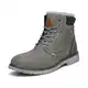 Mishansha Herren Winterstiefel Warme Gefüttert Winterschuhe rutschfest Klassische Winter Boots Outdoor Schneestiefel Grau Gr.43